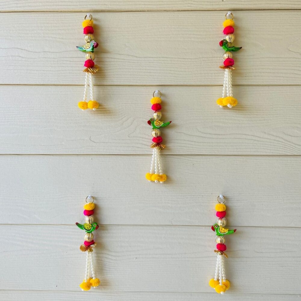 Mini Parrot Hanging – Set of 5